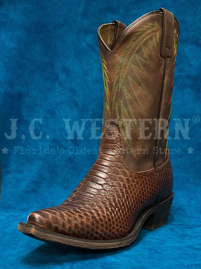 Nocona HR4522 Womens Carlita Snake Print Boot Cognac