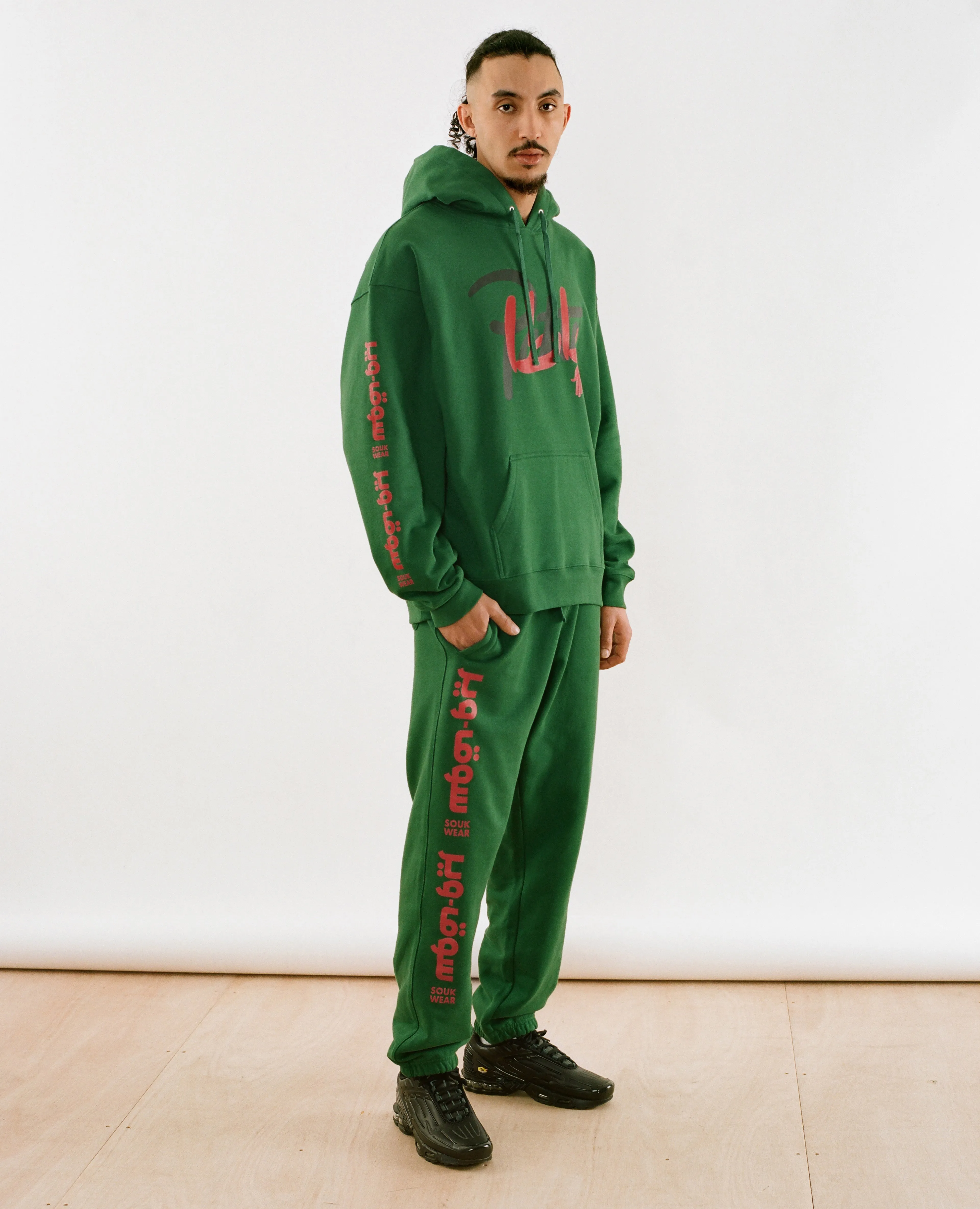 Patta x Andy Wahloo Script Logo Boxy Hooded Sweater