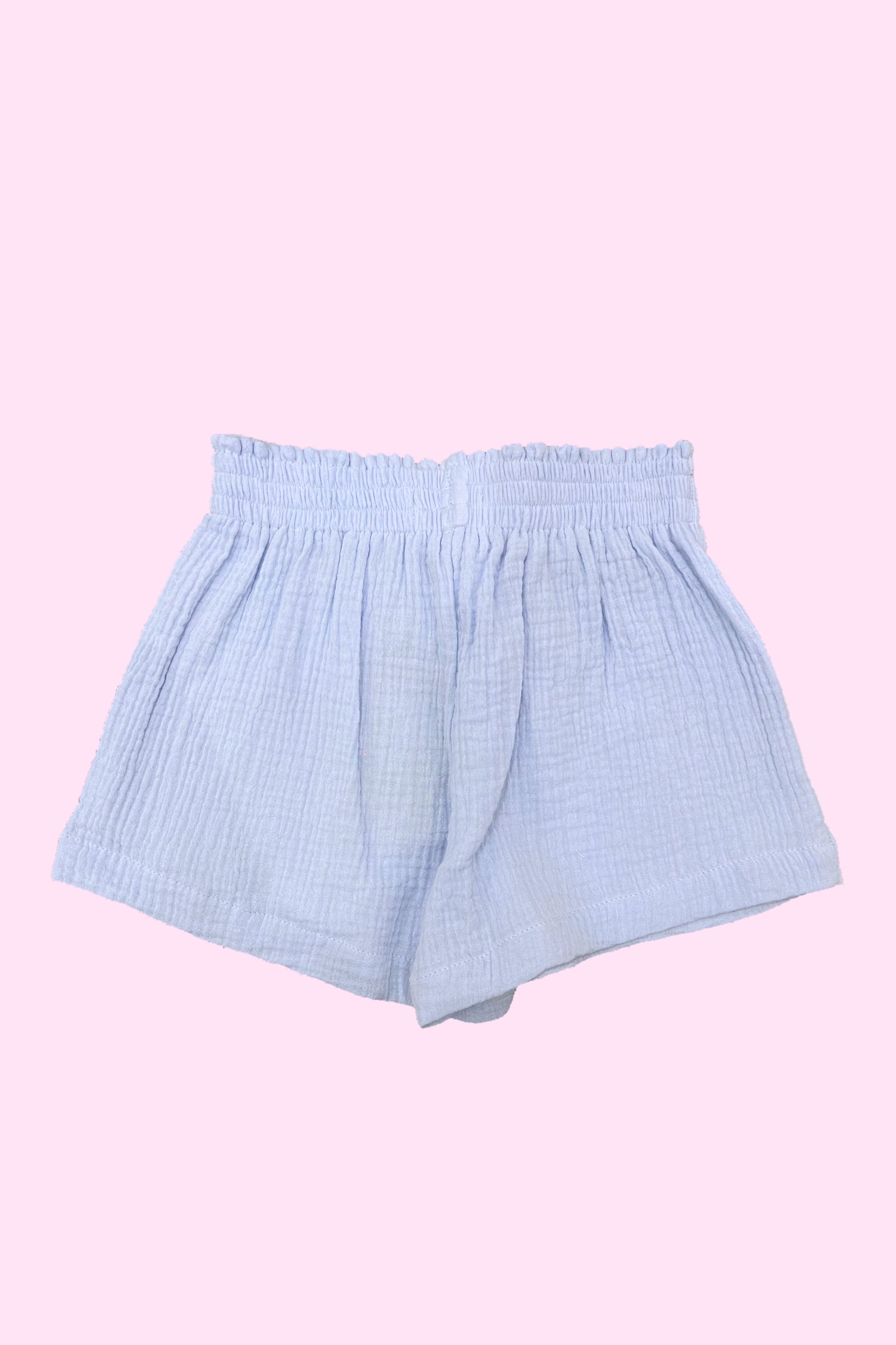 Periwinkle Blue Gauze Shorts