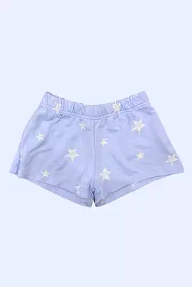 Periwinkle Blue White Stars Soft Shorts