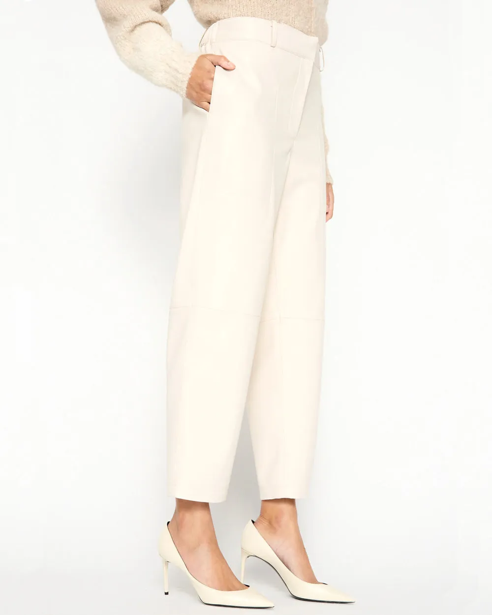 Perle Vegan Leather Stone Pant