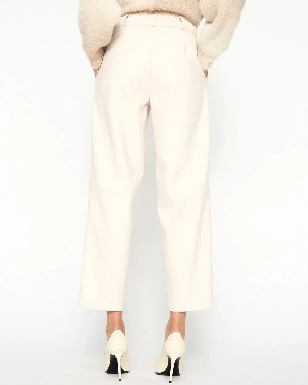 Perle Vegan Leather Stone Pant