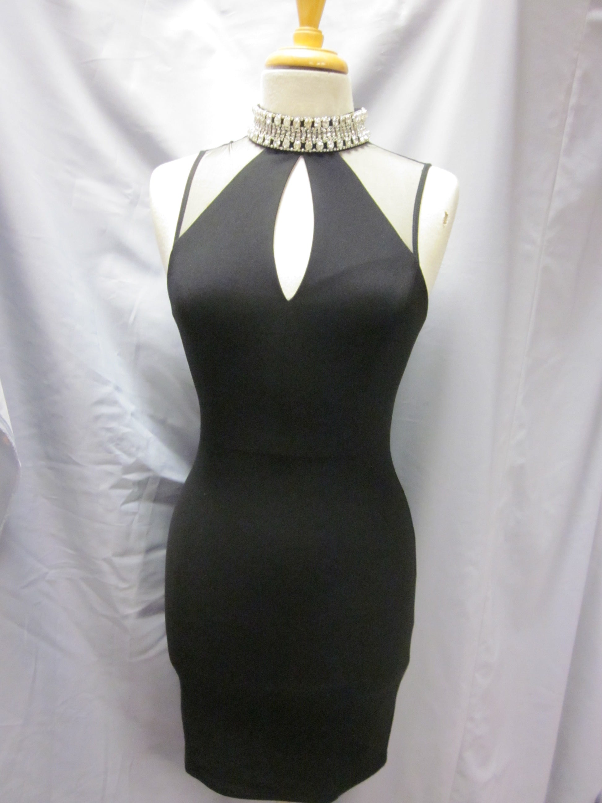 Pink Violet Black Dress Size Small Style 22948