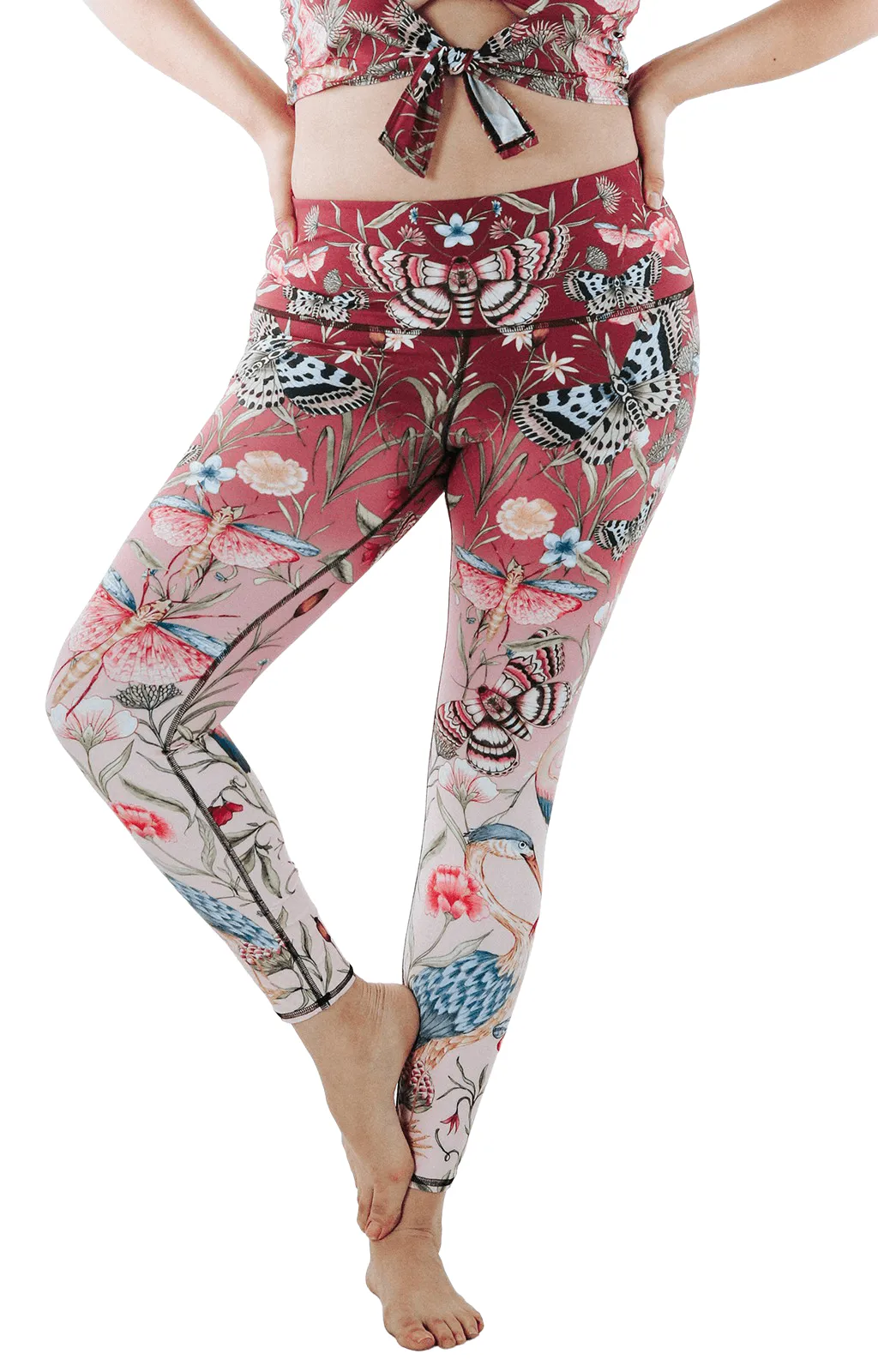 Pretty in Pink Printed Yoga Leggings