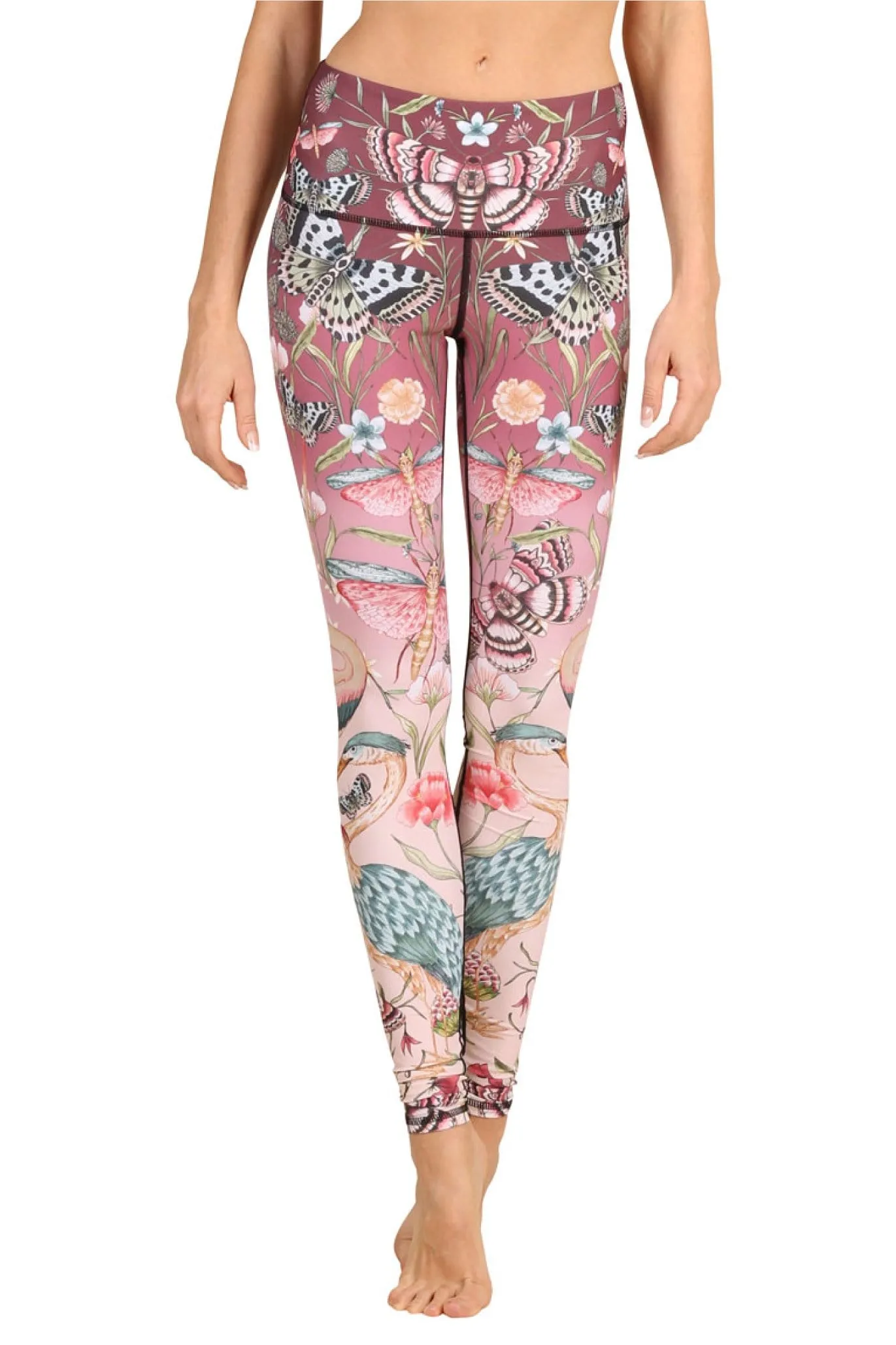 Pretty in Pink Printed Yoga Leggings