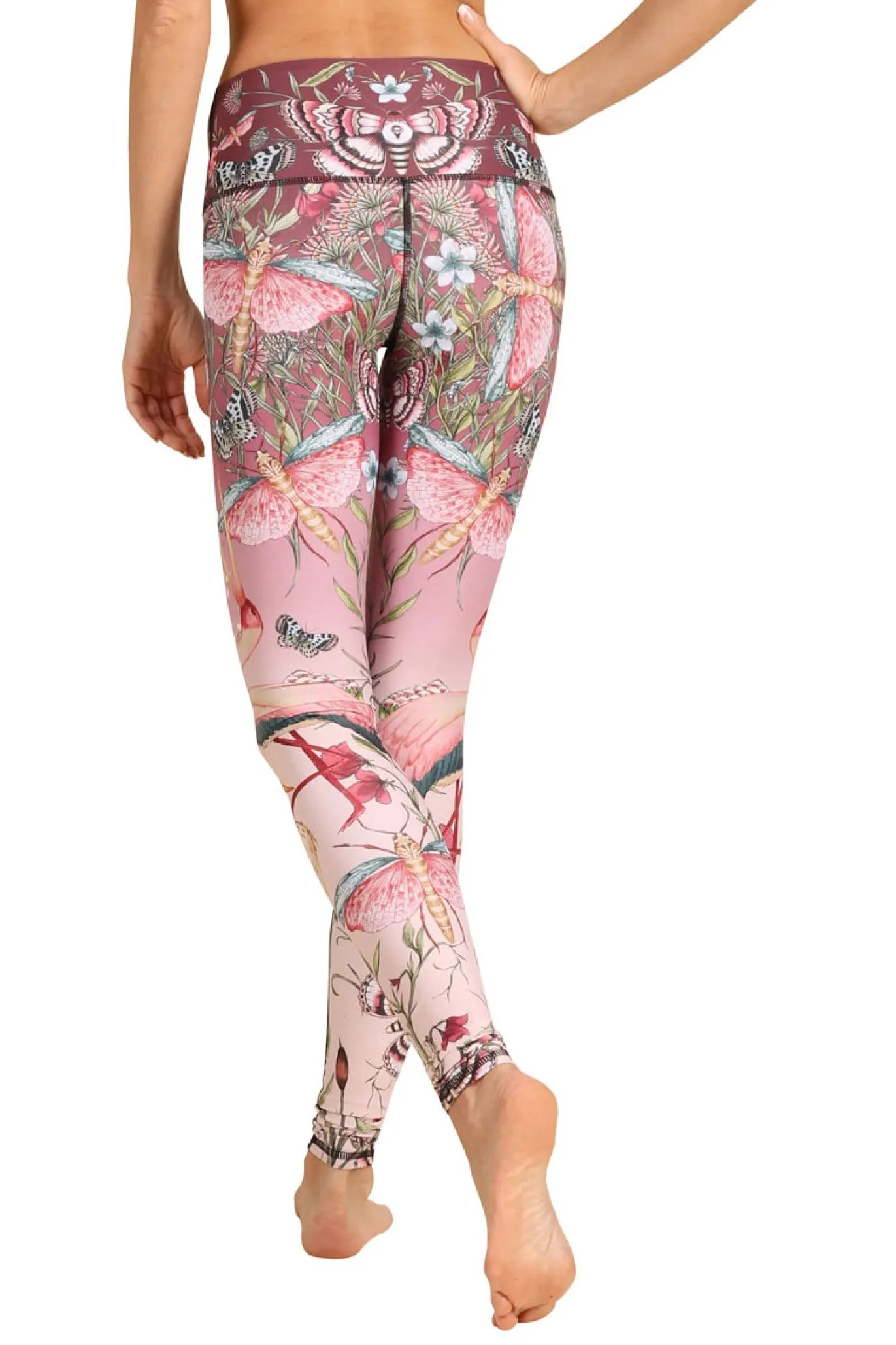 Pretty in Pink Printed Yoga Leggings