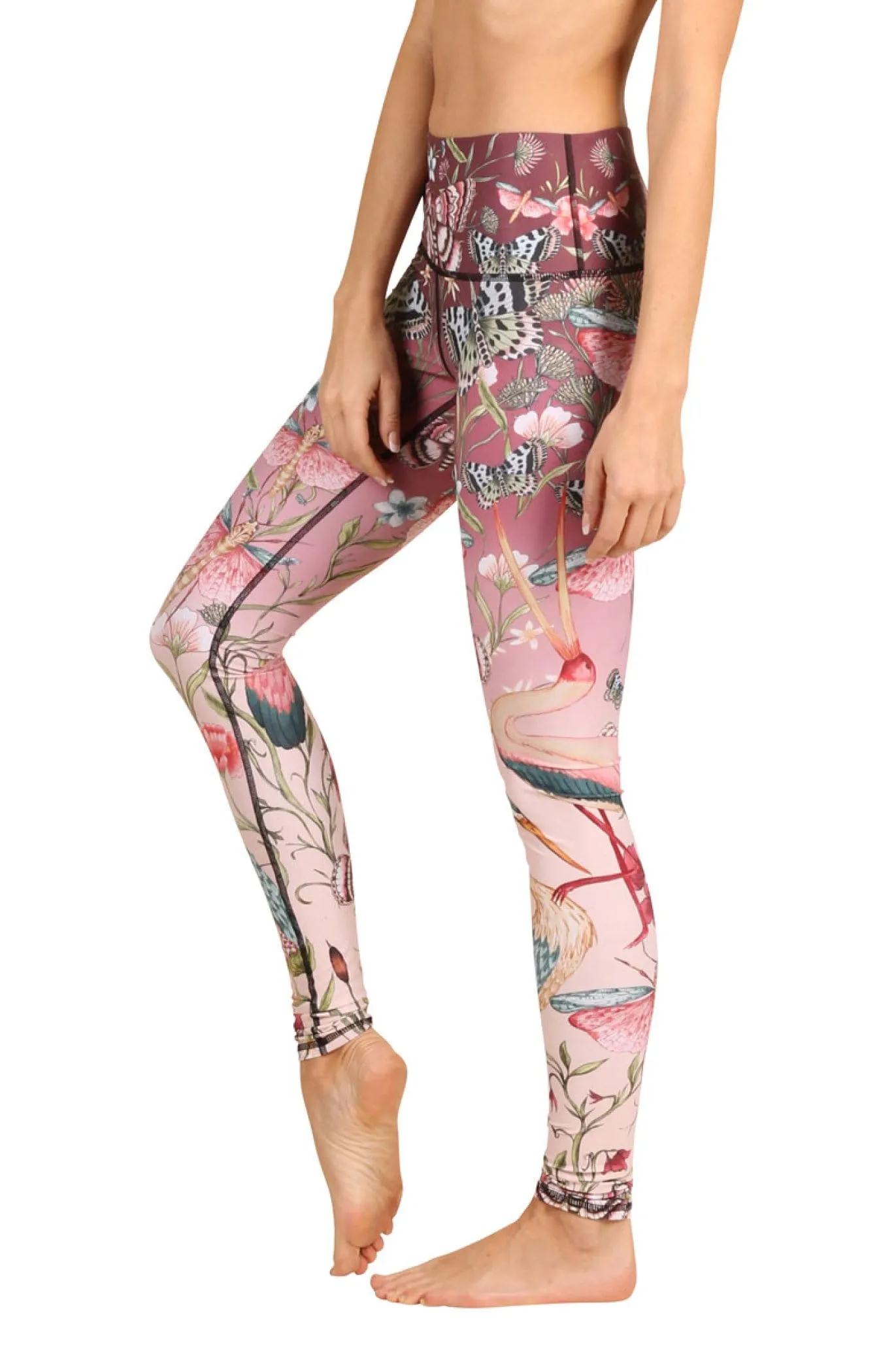 Pretty in Pink Printed Yoga Leggings