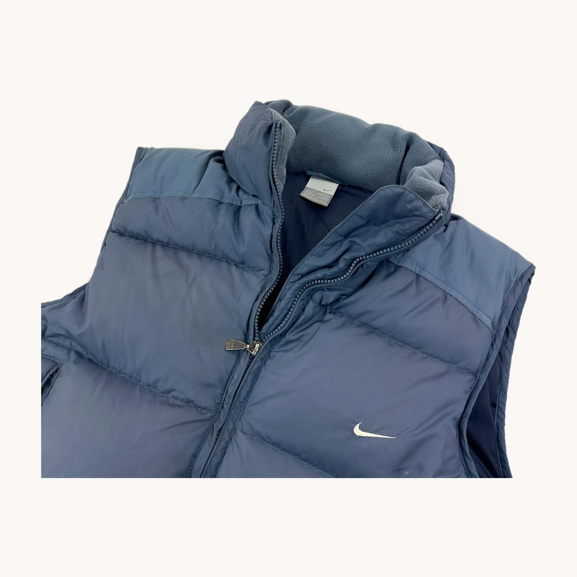 Purple Blue y2ks NIKE Puffer Jacket Coat Gilet (S)