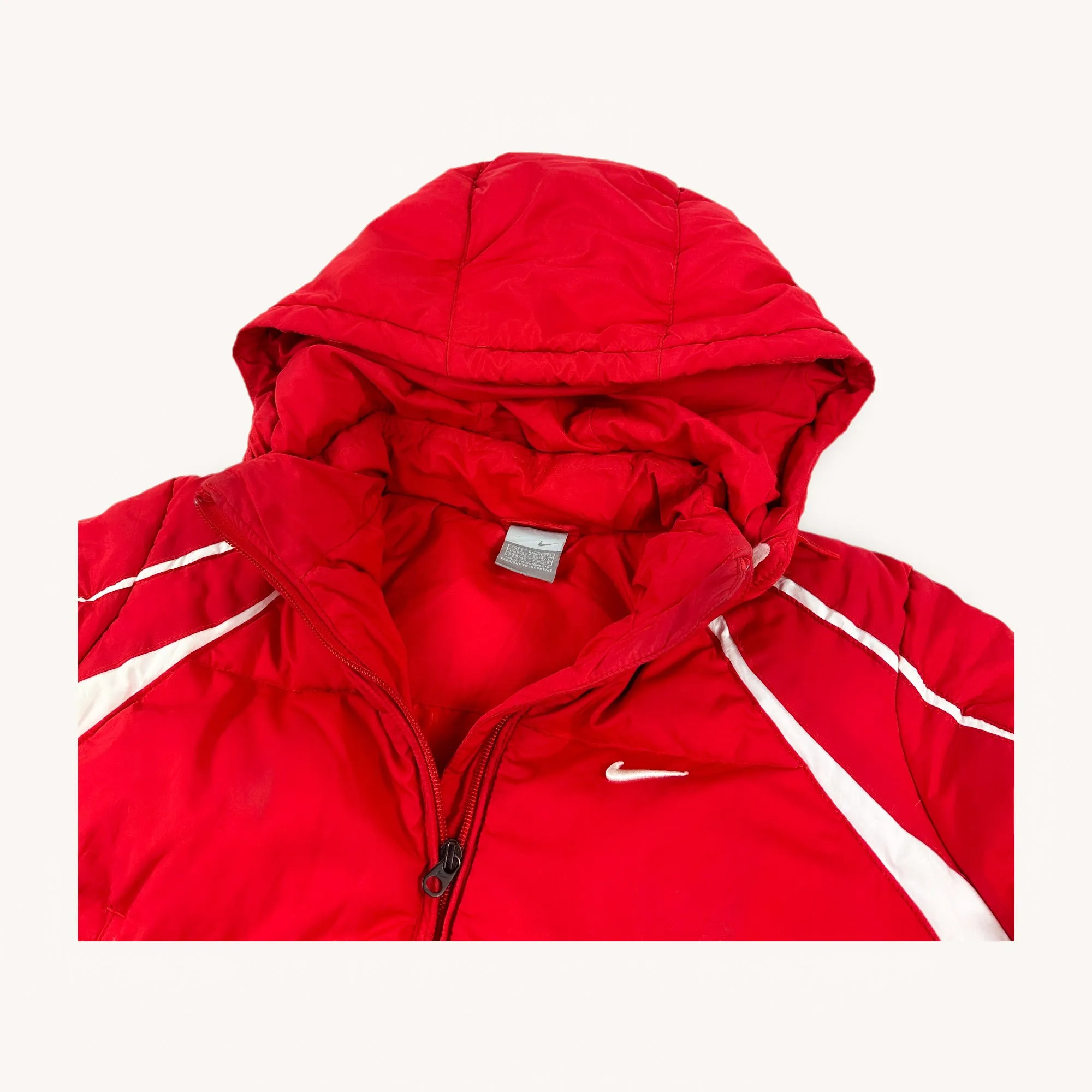 Red y2ks NIKE Puffer Jacket Coat (L)