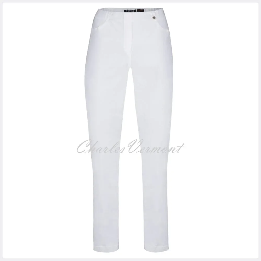 Robell Bella Full Length Jean 51580-5448-10 (White Denim)