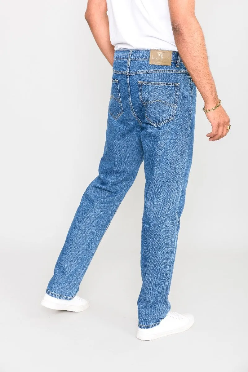 Rockford Carlos Stretch Denim Jeans Blue Stonewash