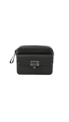 Rockstud Crossbody Bag - Black