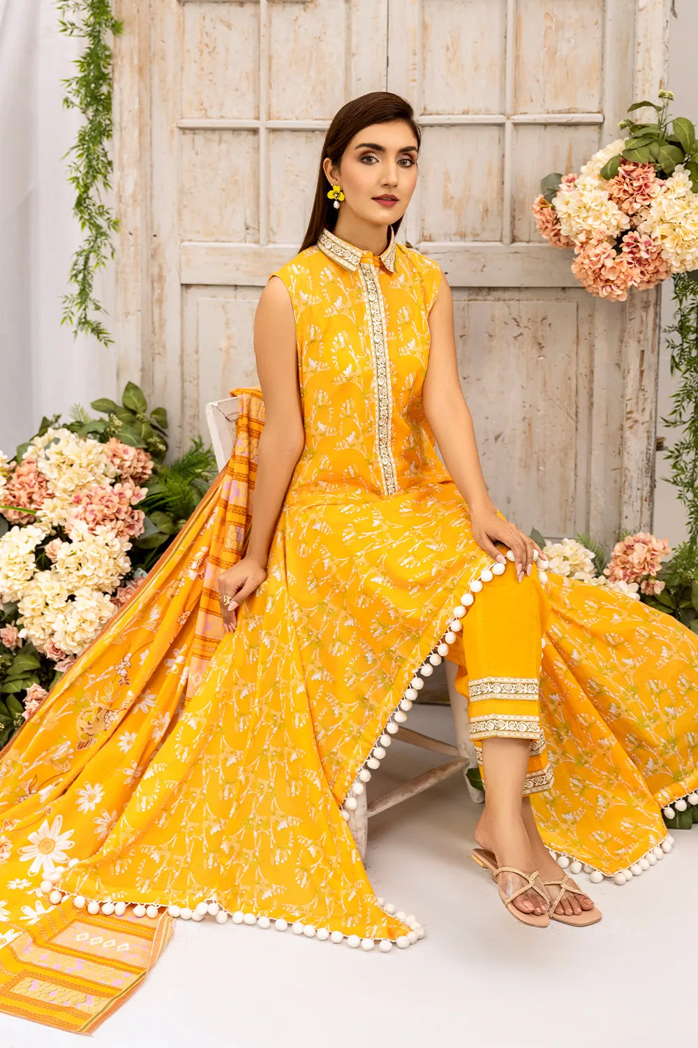 Safwa Praha Vol-07 Fine Digital Printed Lawn Unstitched 3Pc Suit SPH-63