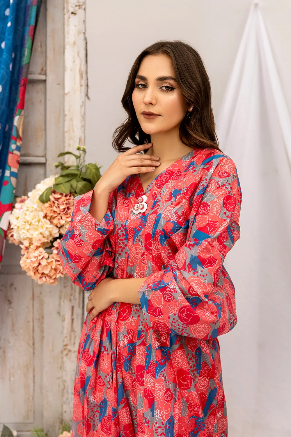 Safwa Praha Vol-07 Fine Digital Printed Lawn Unstitched 3Pc Suit SPH-64