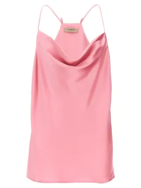 Satin Top Tops Pink