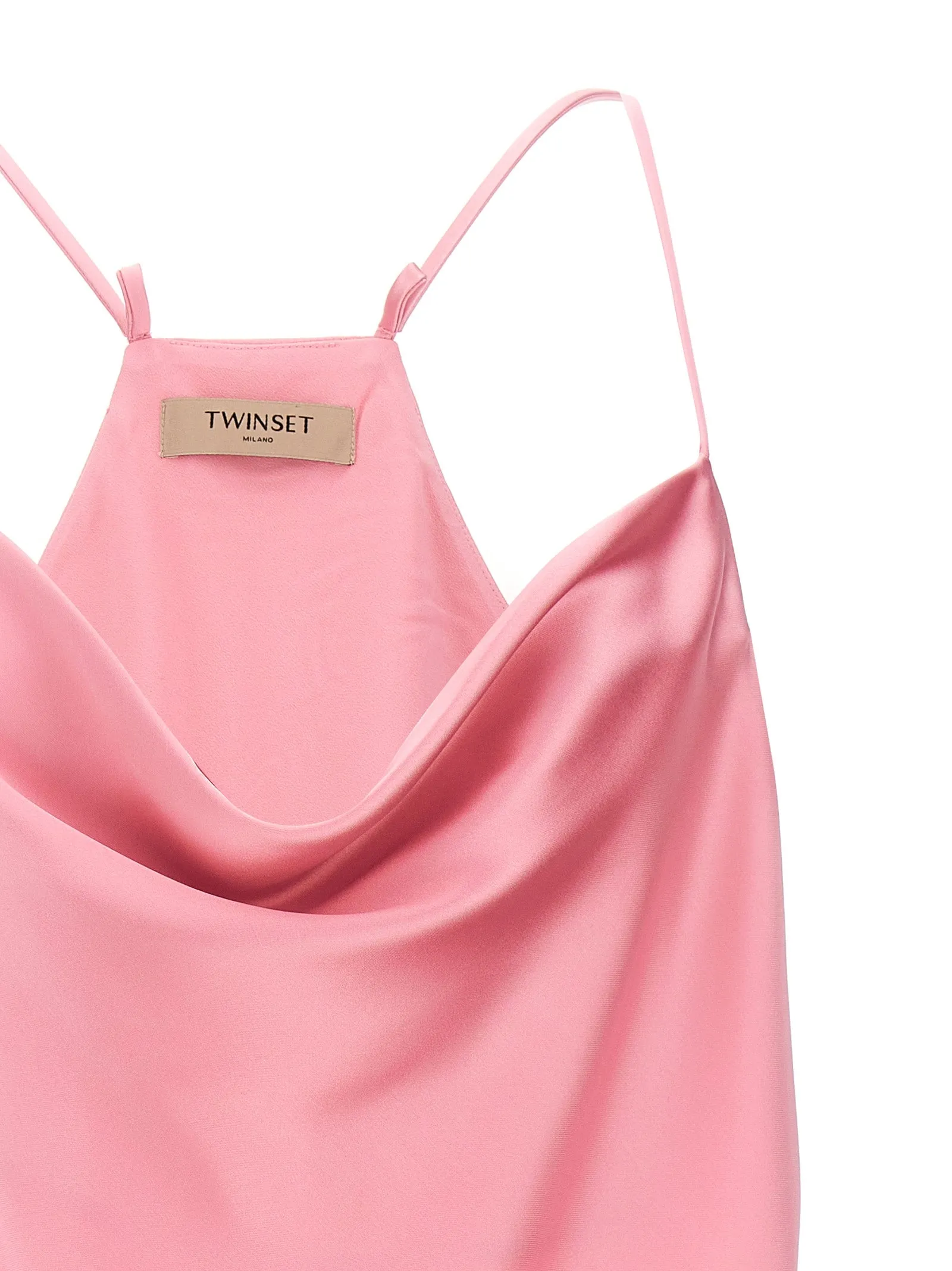 Satin Top Tops Pink