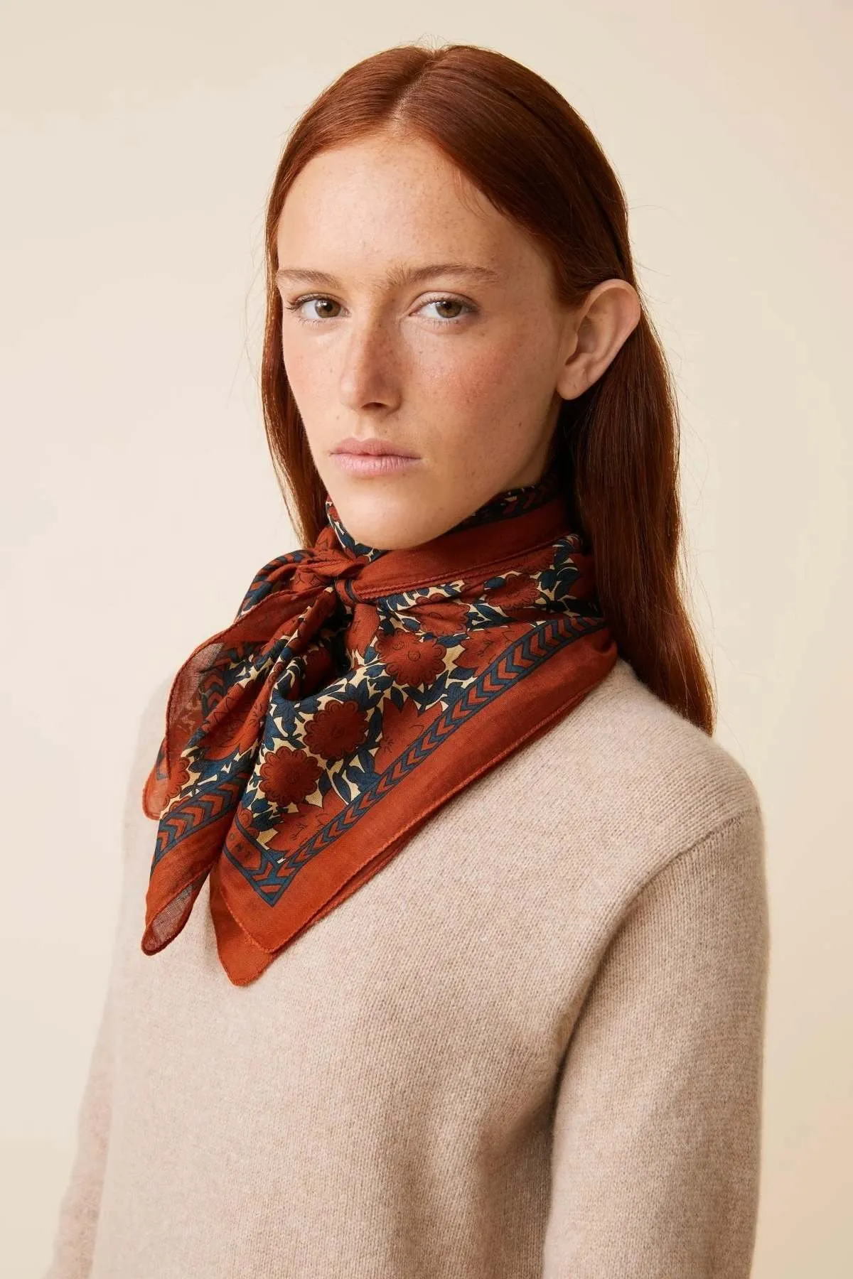 Scarf No. 680 - Brick