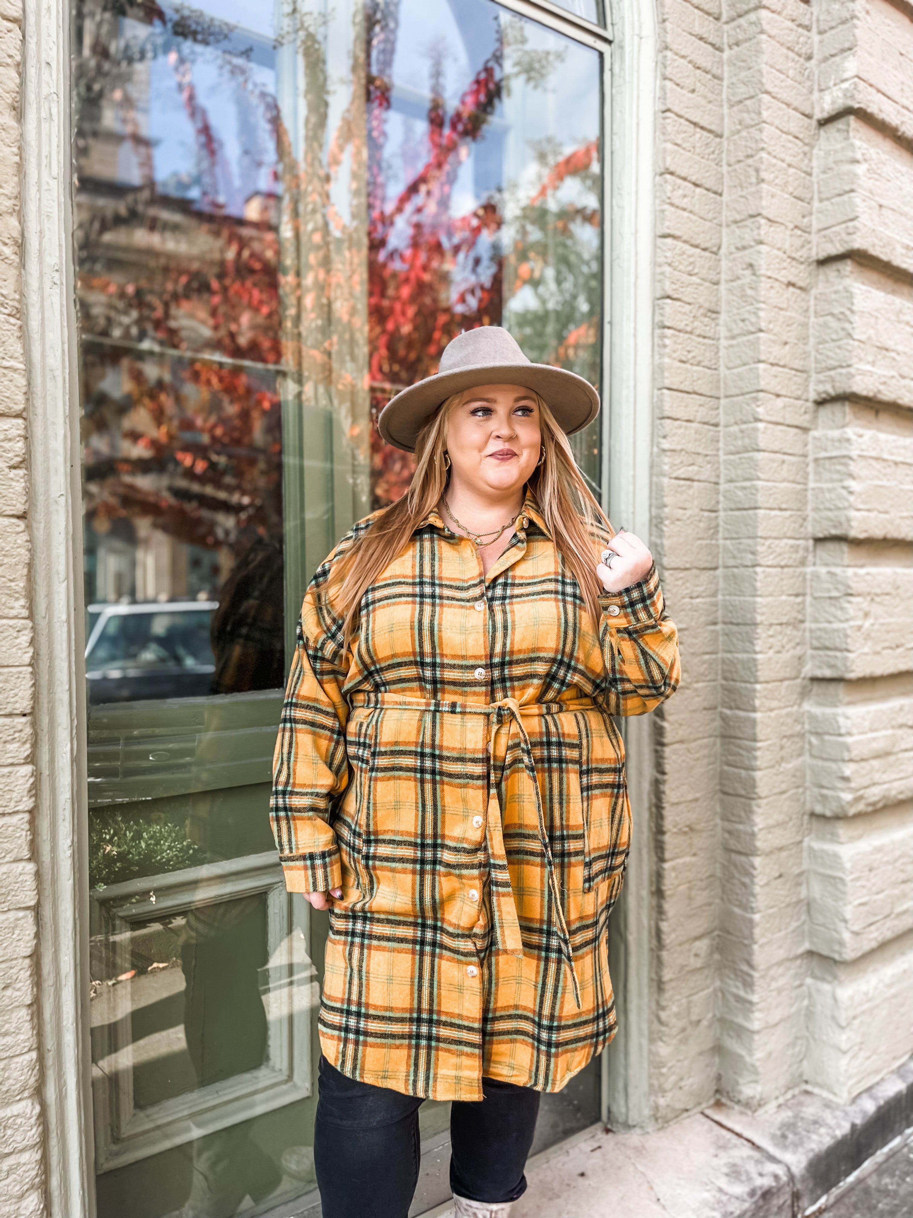 School Girl Flannel Jacket PLUS