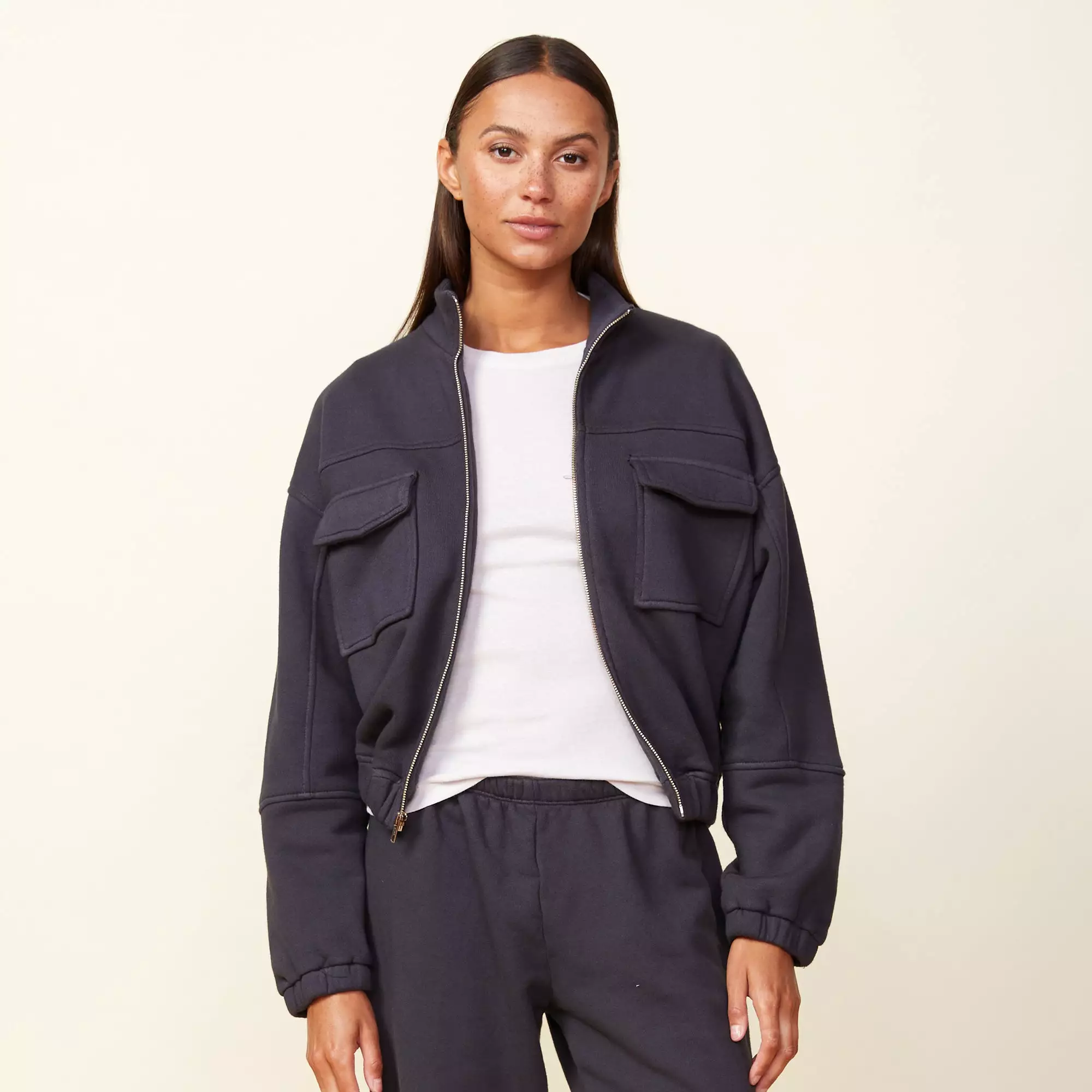 Seamed Bomber Jacket