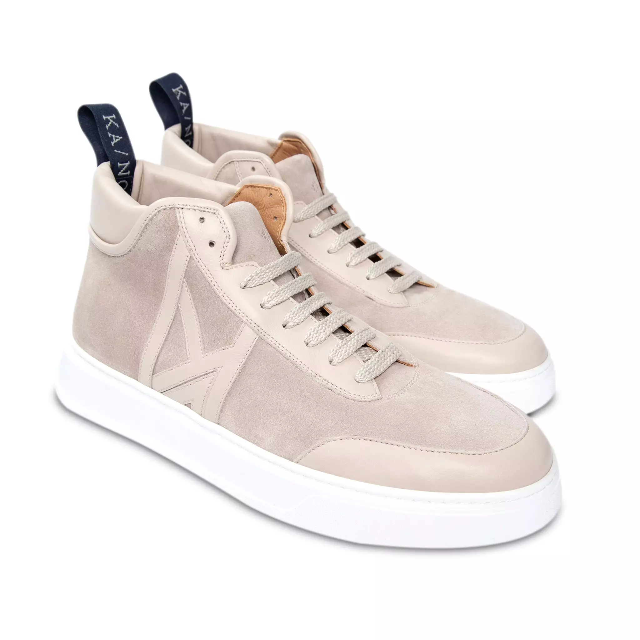 SHARE suede leather mid-sneaker