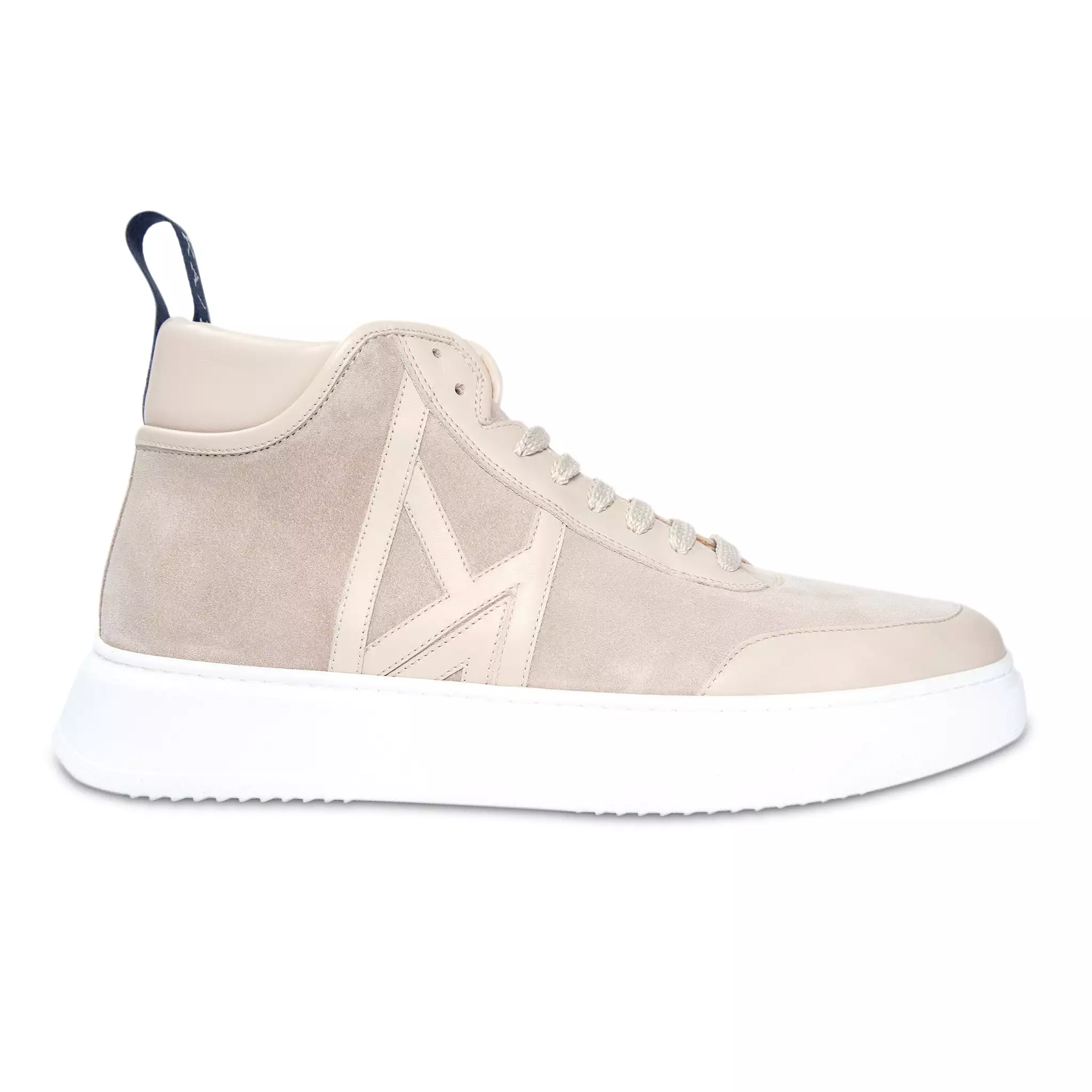 SHARE suede leather mid-sneaker