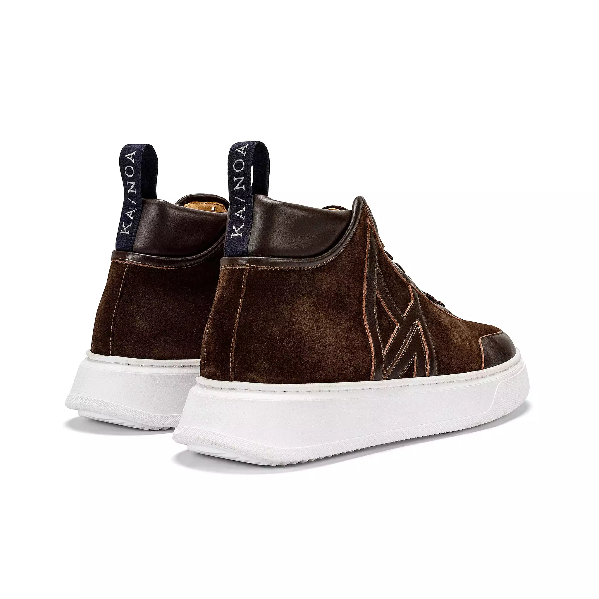 SHARE suede leather mid-sneaker