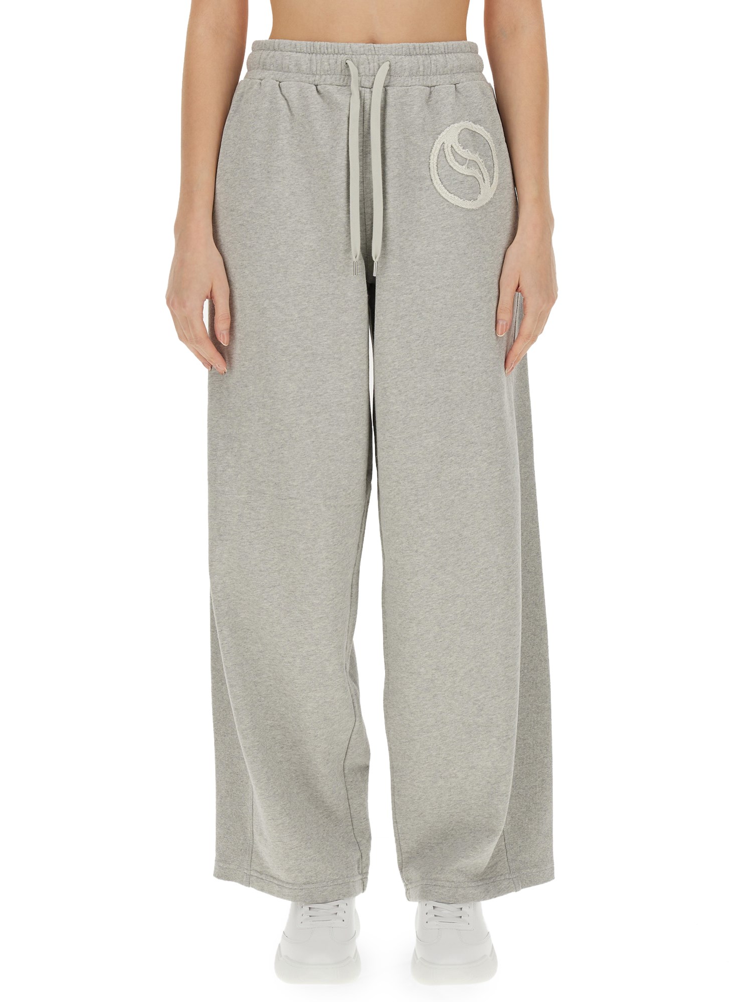 STELLA McCARTNEY    COTTON FLEECE JOGGING PANTS WITH LOGO