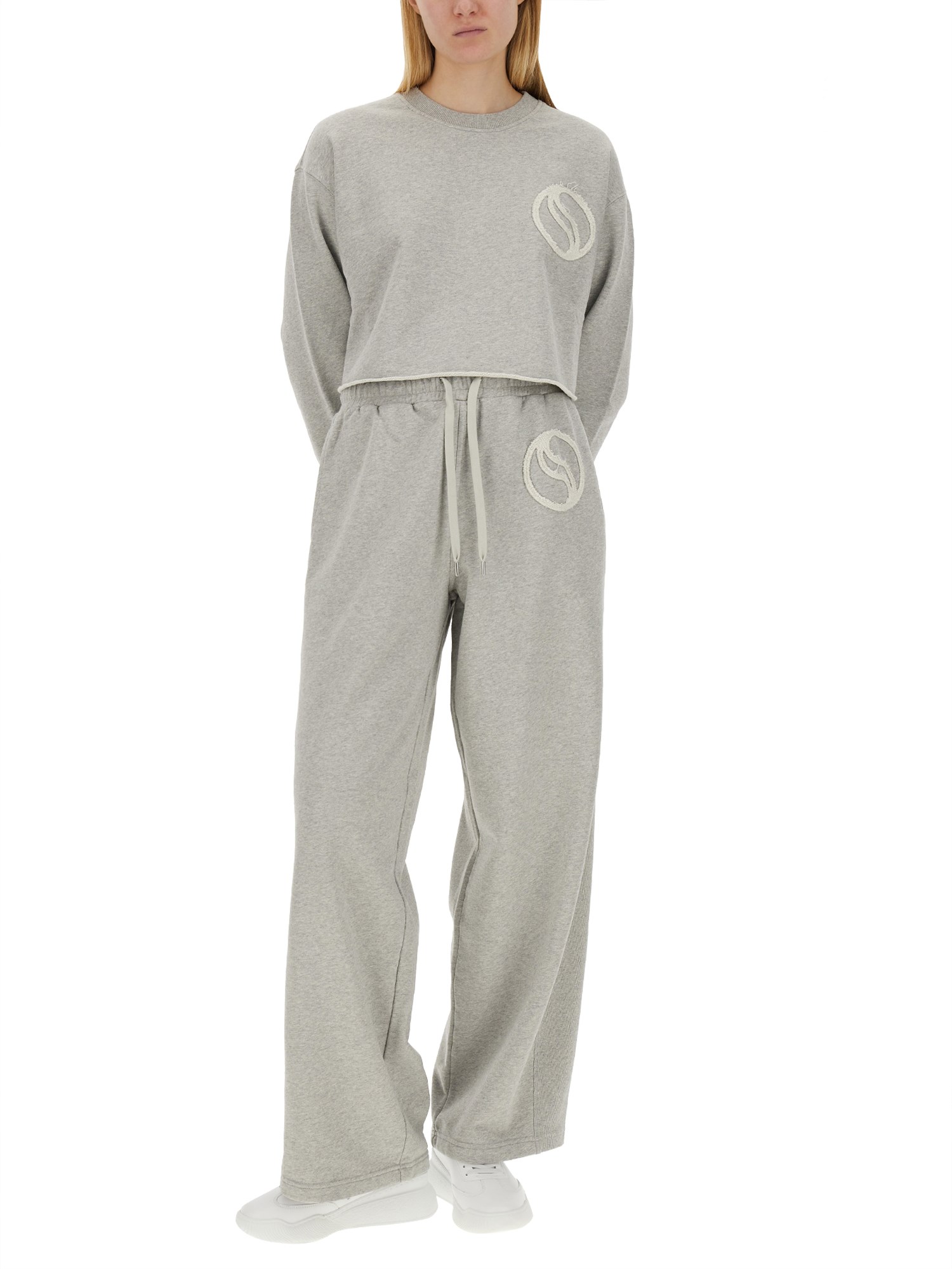 STELLA McCARTNEY    COTTON FLEECE JOGGING PANTS WITH LOGO