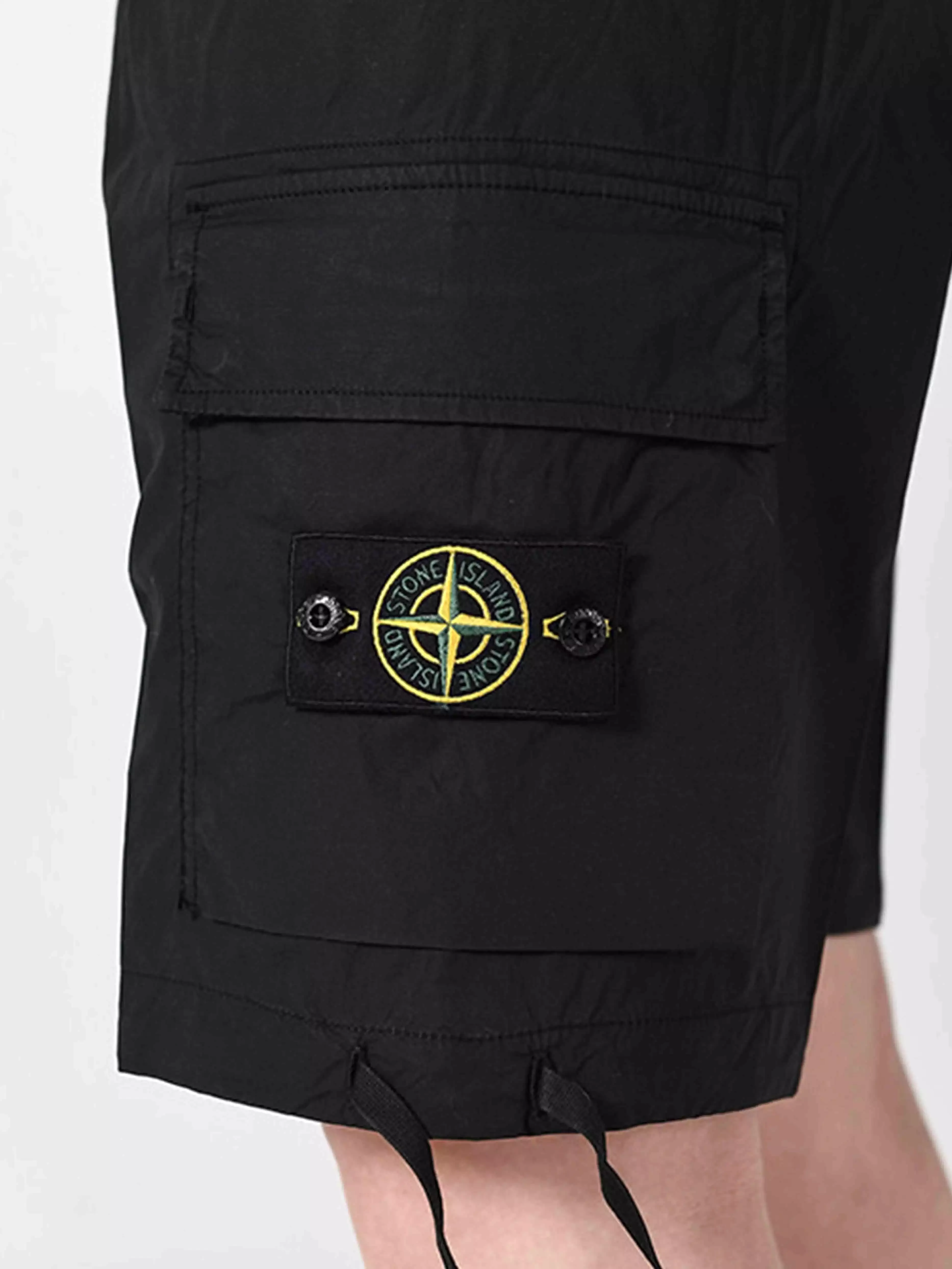 Stone Island Bermuda Cargo Shorts Black