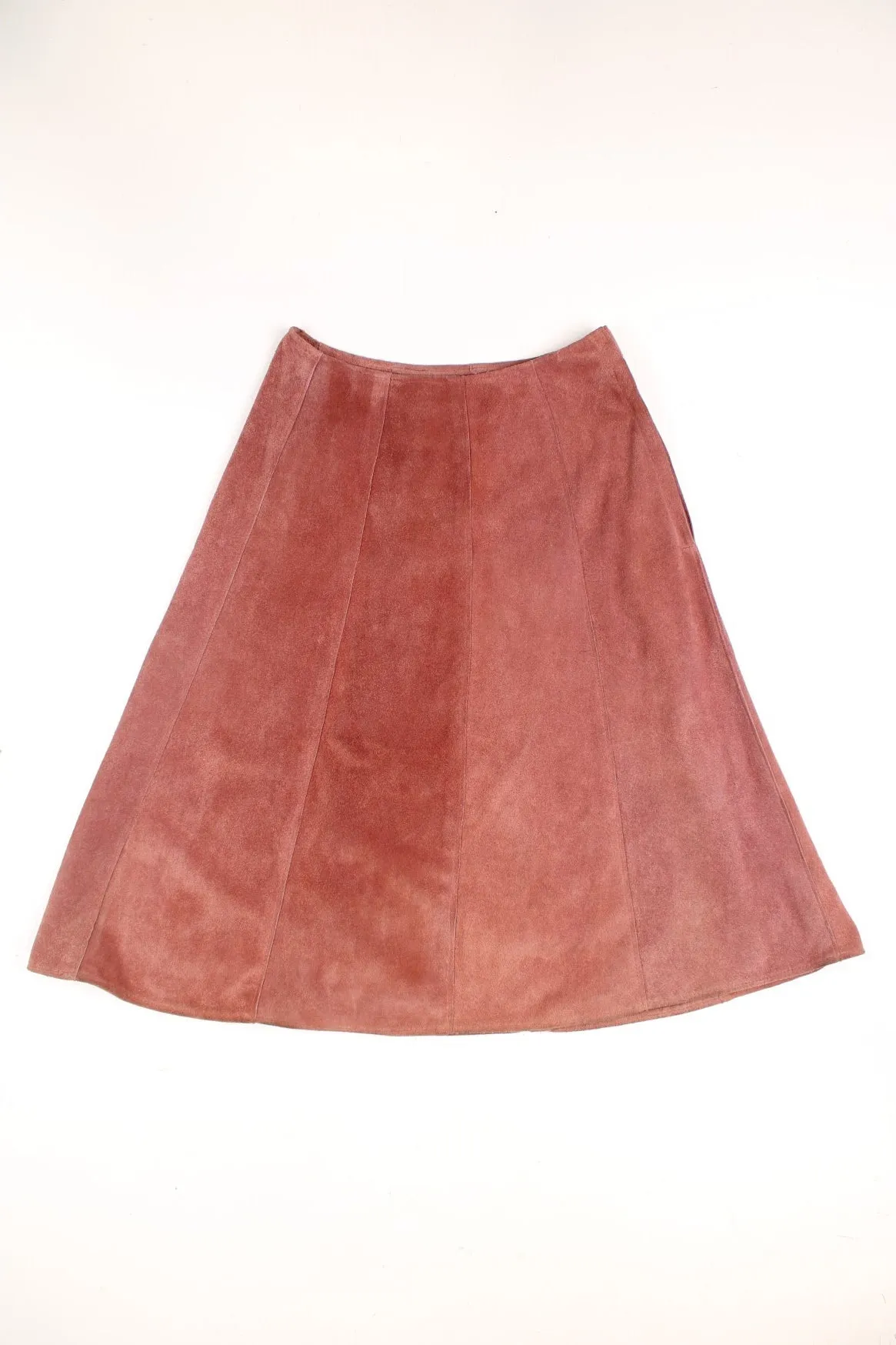 Suede Midi Skirt