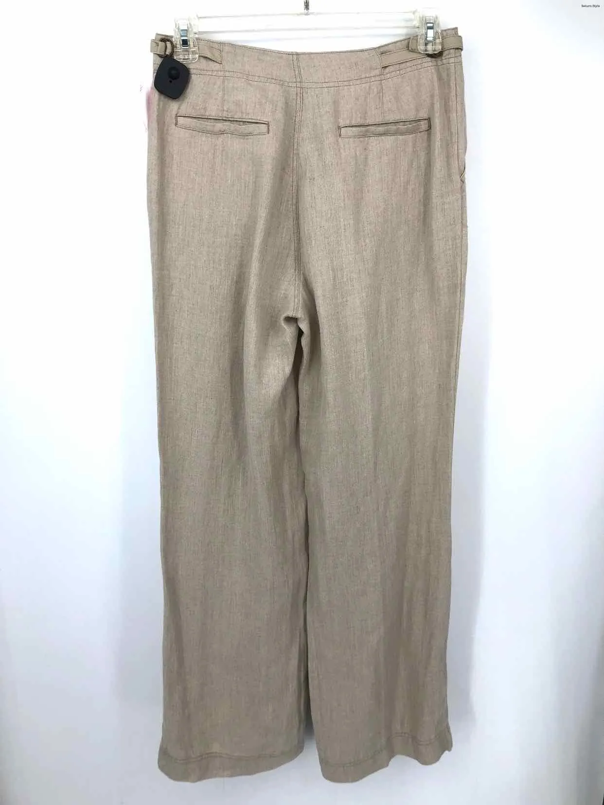 SUNDANCE Beige Linen Wide Leg Size 8  (M) Pants