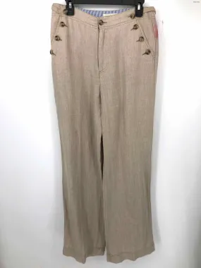 SUNDANCE Beige Linen Wide Leg Size 8  (M) Pants