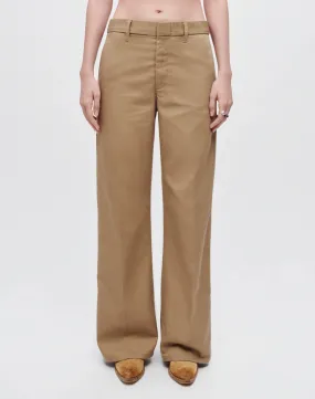 Super Wide Leg Trouser - Khaki