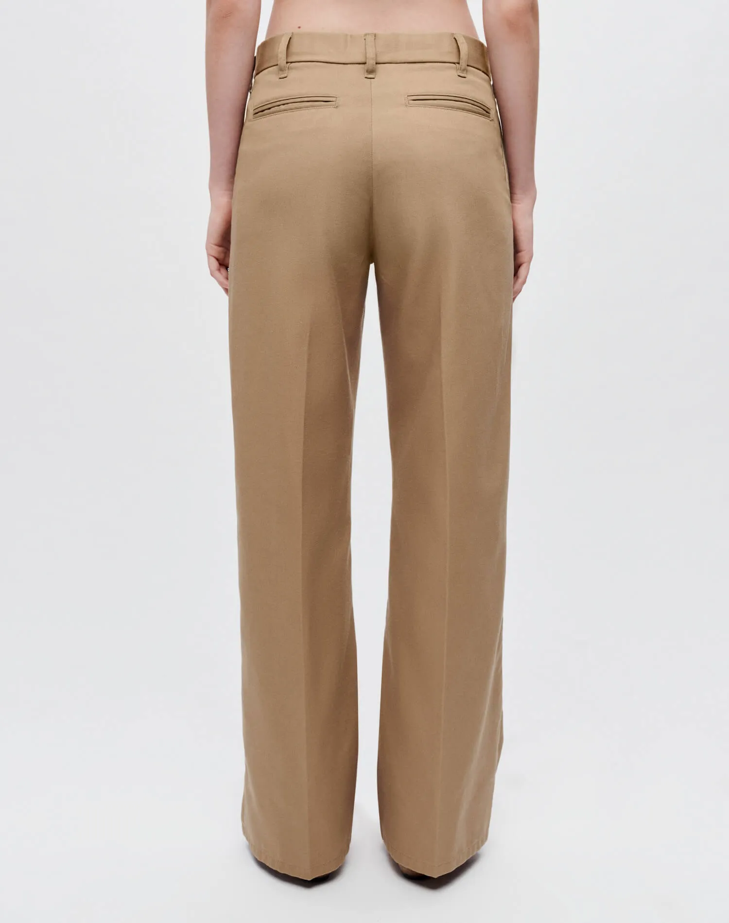 Super Wide Leg Trouser - Khaki