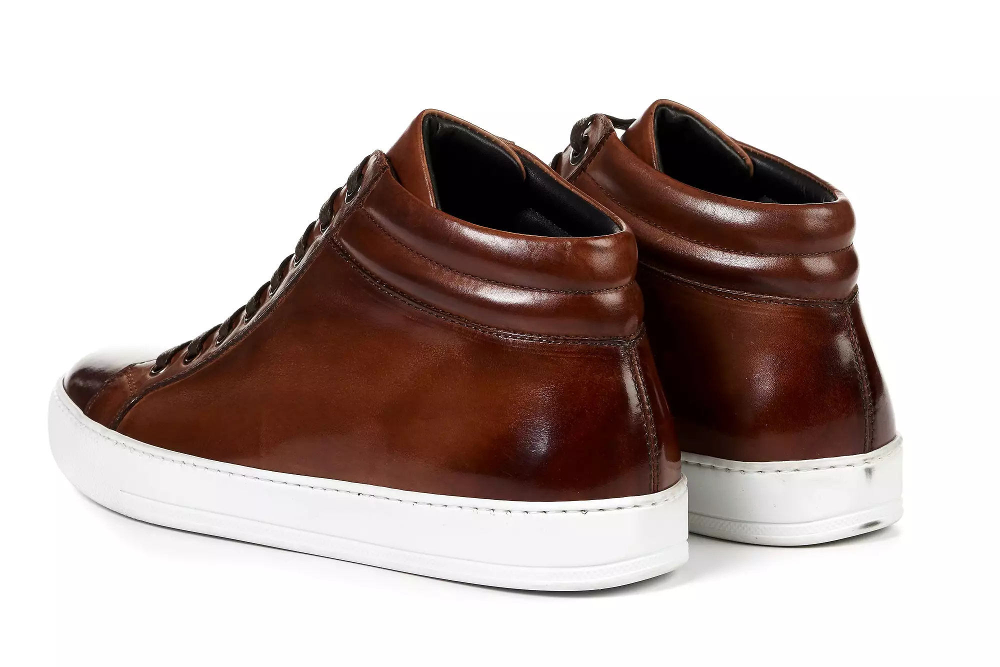 The Carter Mid-Top Sneaker - Brown - White Sole