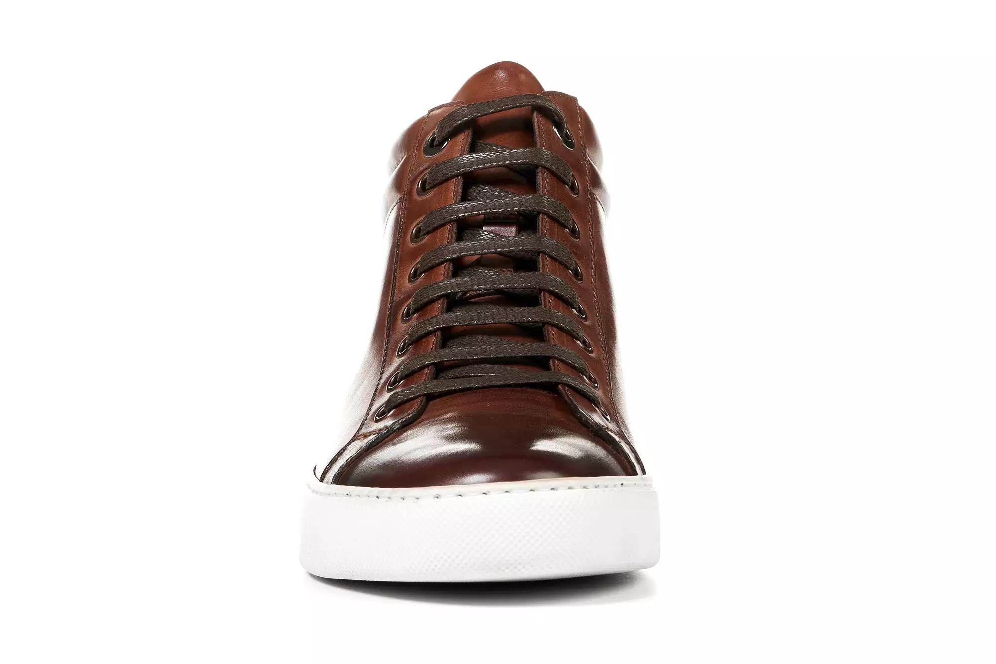 The Carter Mid-Top Sneaker - Brown - White Sole