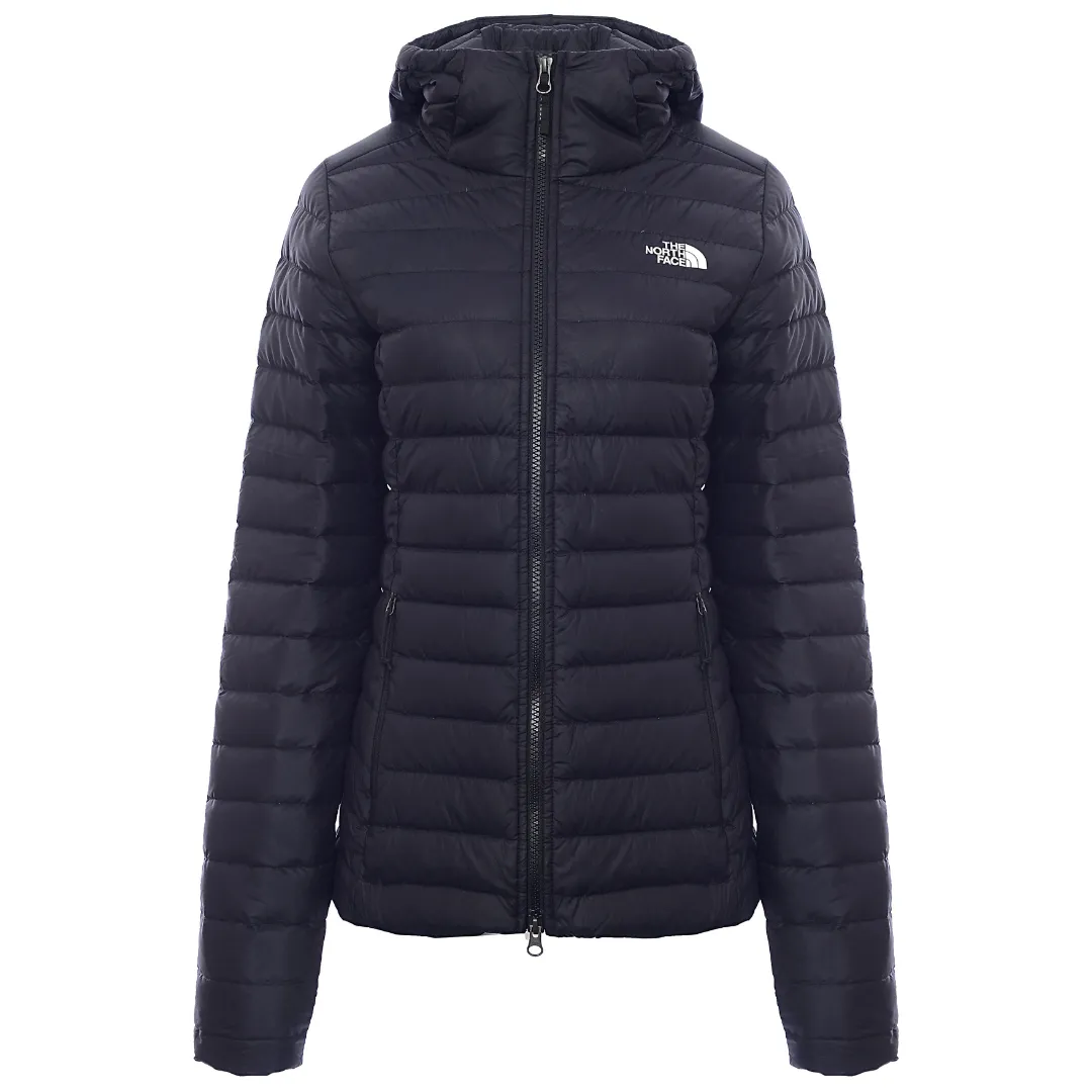 The North Face Women's Black Stretch Down Hooded Coat