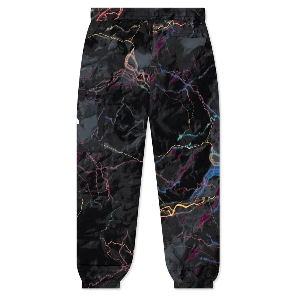 TNF Nylon Easy Pants - TNF Black Trail Glow Print