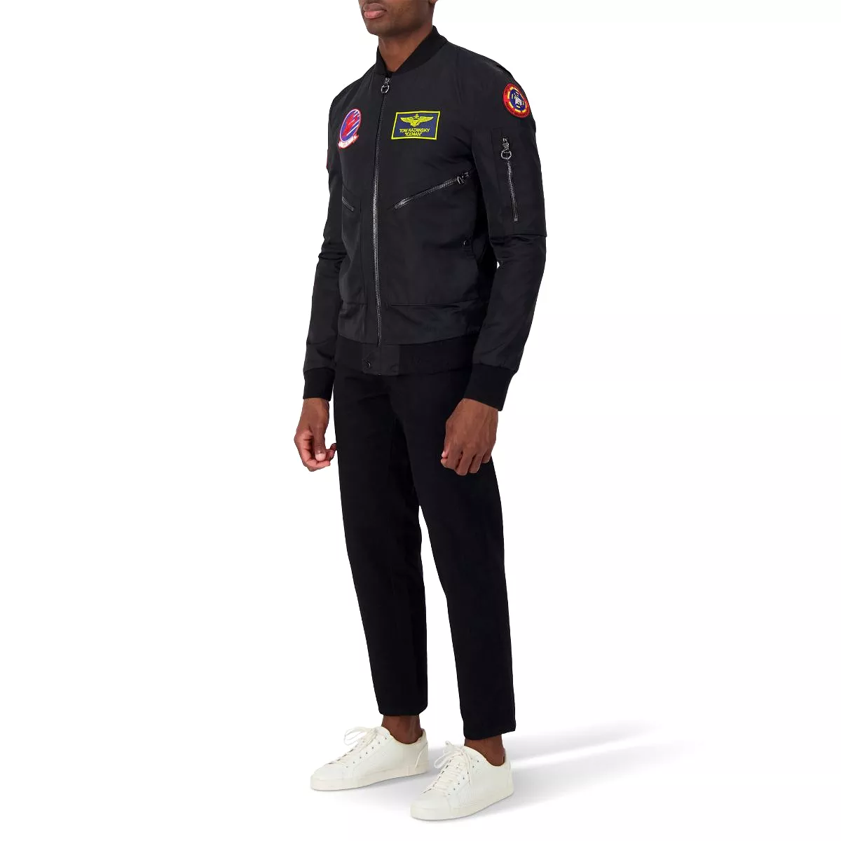 TOP GUN Unisex Stealth Bomber Jacket - STEALTH BLACK