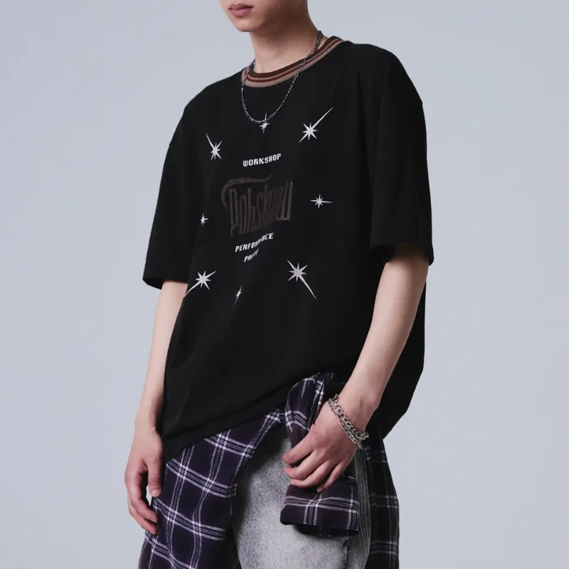 TRAVEL  |Street Style U-Neck Cotton Short Sleeves T-Shirts