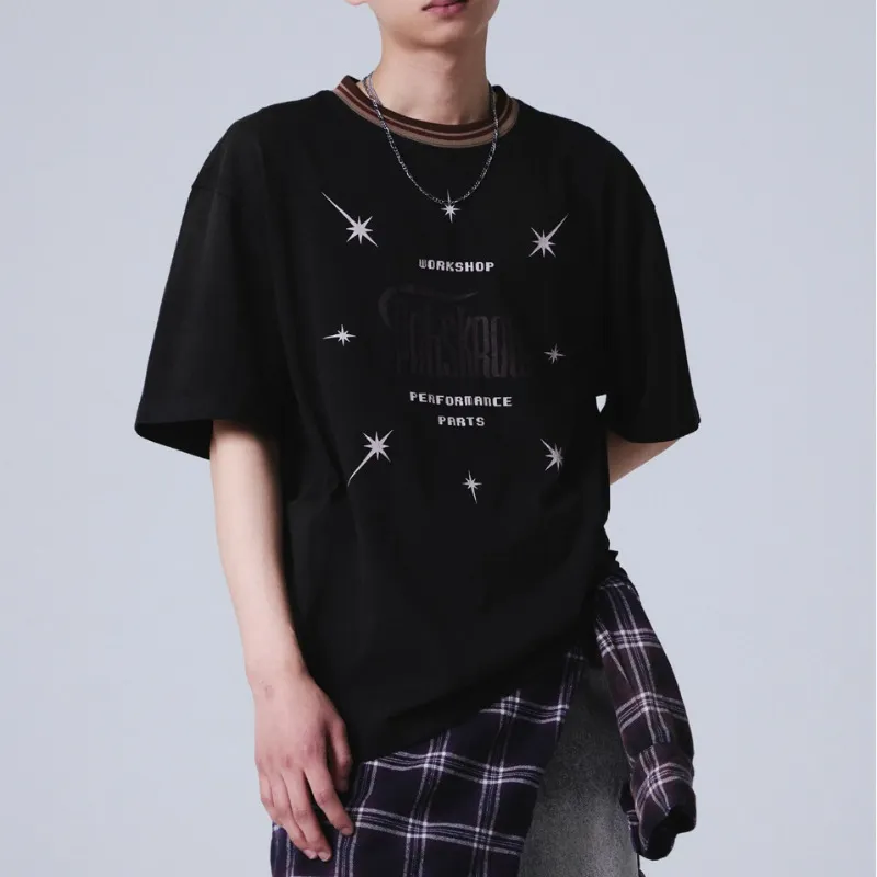 TRAVEL  |Street Style U-Neck Cotton Short Sleeves T-Shirts