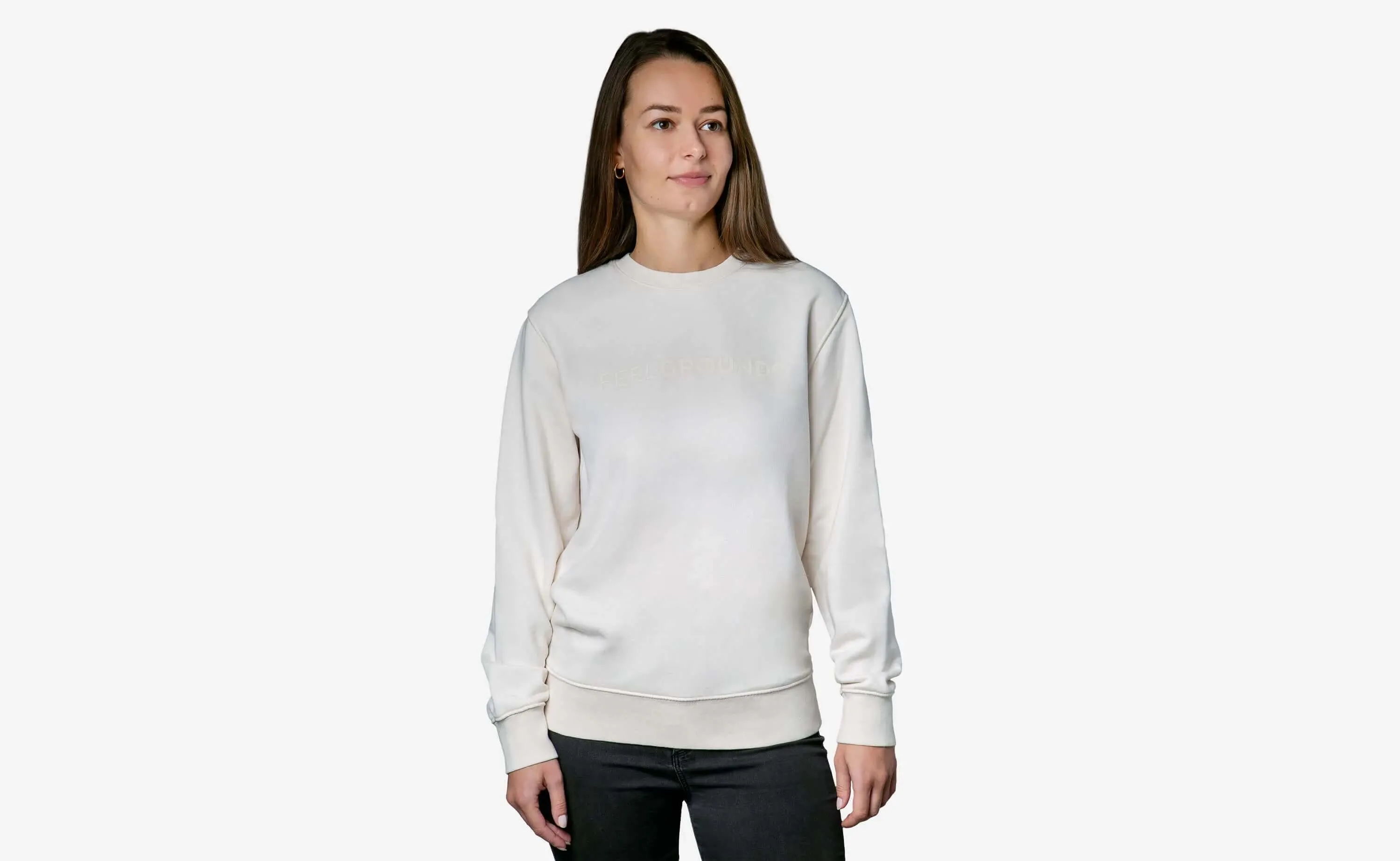 Unisex Crewneck Sweater Fair & Eco - Cream