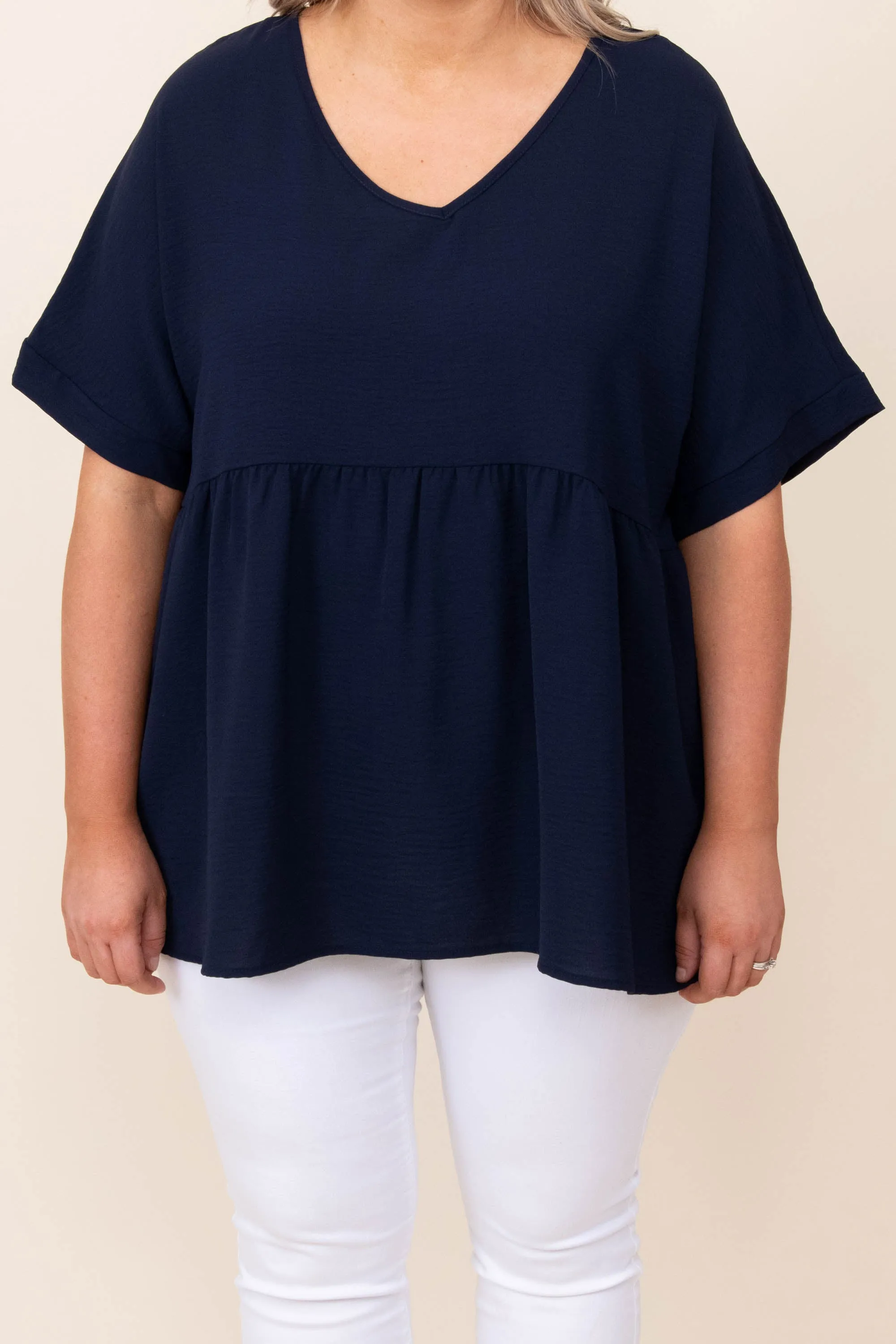 Visions Of You Top, Navy