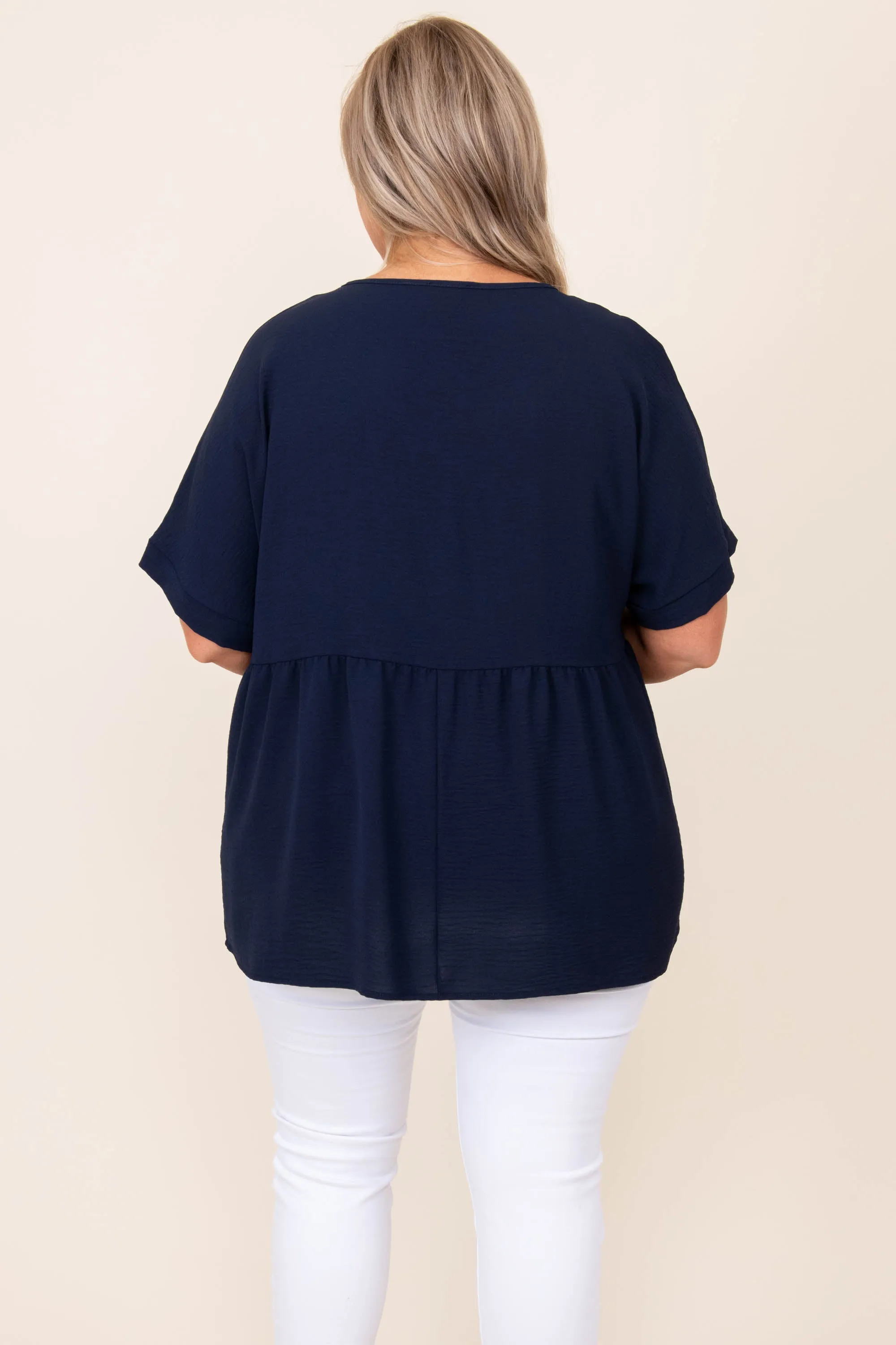 Visions Of You Top, Navy