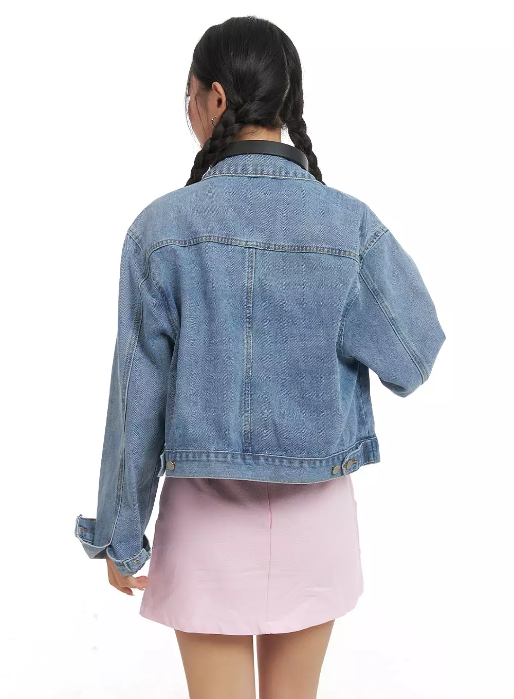 Washed Buttoned Denim Jacket OA402