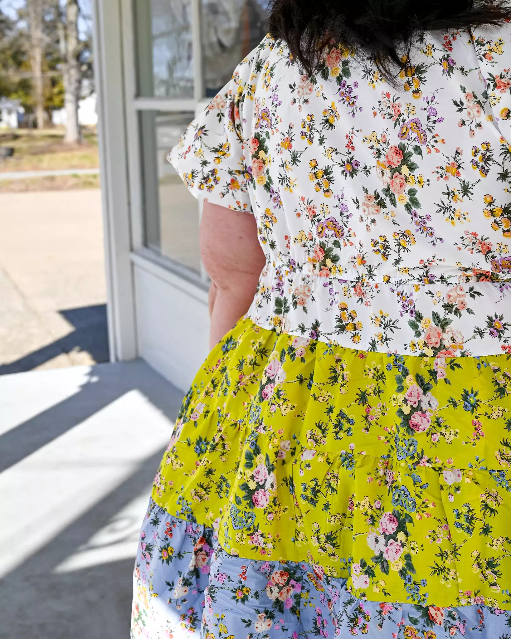 Whimsical Floral Mini Dress PLUS