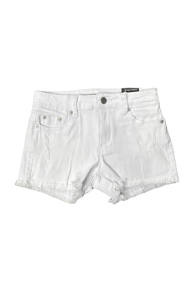 White Distressed Brittany Denim Shorts