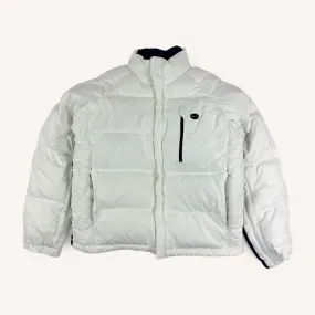 White y2ks NIKE Swoosh Puffer Jacket Coat (L)