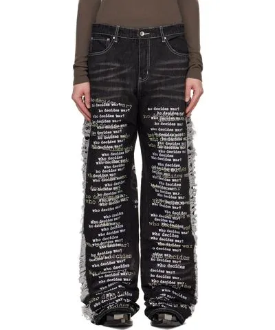 Who Decides War Black Ultra Flare Jeans