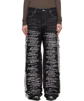 Who Decides War Black Ultra Flare Jeans